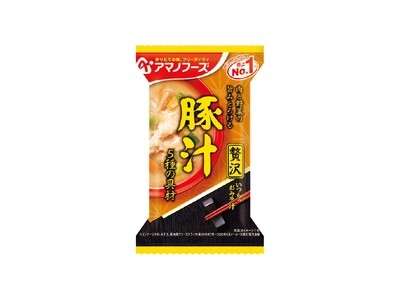 Amano Foods &quot;Itsumo no Omisoshiru Zeitaku&quot;, Freeze-dried Miso Soup, Tonjiru, Pork, 1 serving