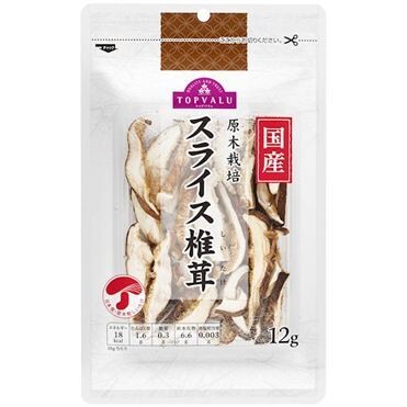 Top Valu &quot;Sliced Shiitake&quot; Dried Shiitake Mushroom, 12g