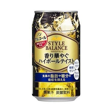 Asahi, Japanese Alcohol Free, Whiskey with Soda Taste Drink, &quot;Style Balance, Hi-ball&quot;, 350ml