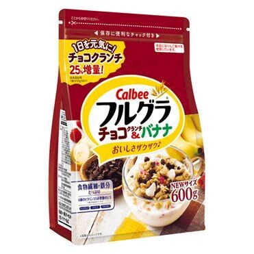 Calbee &quot;Furugura&quot; Fruits Granola, Choco &amp; Banana,  600g