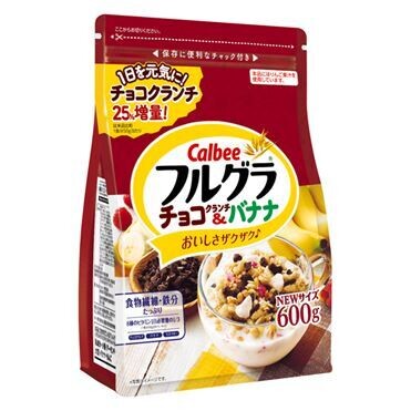 Calbee &quot;Furugura&quot; Fruits Granola, Choco &amp; Banana,  550g