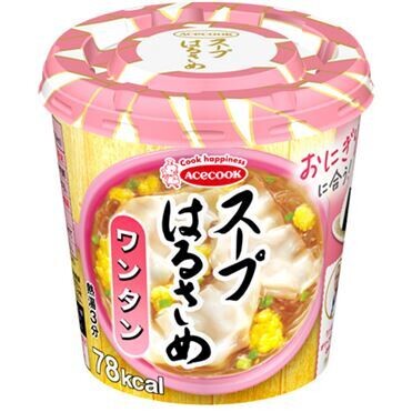 Acecook, Soup Harusame, Instant Vermicelli Noodle, Menu: Wonton