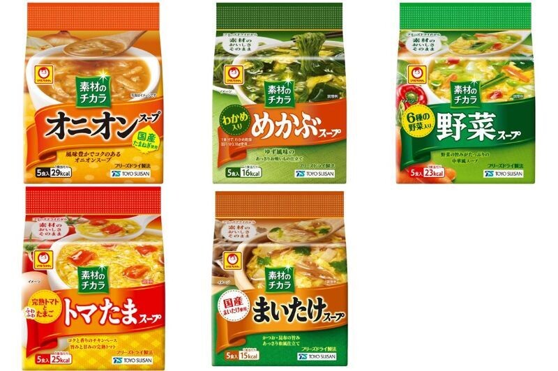 Maruchan, Freeze-dried Soup, Sozai no Chikara, 5 servings in 1 bag