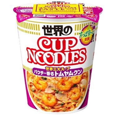 Nissin &quot;Cup Noodle, Tom Yam Kung flavor&quot; Japanese Instant Ramen, 75g
