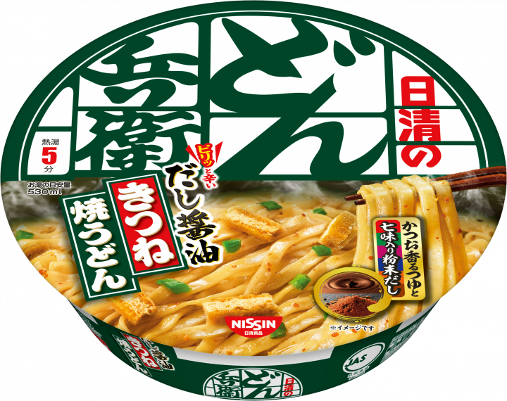 Nissin, Donbei Yaki Udon, Wheat Noodle without Soup, Soy Sauce &amp; Dashi, 105ｇ