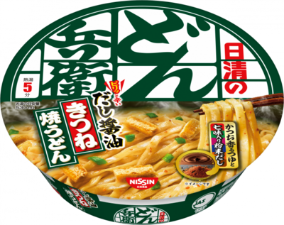 Nissin, Donbei Yaki Udon, Wheat Noodle without Soup, Soy Sauce &amp; Dashi, 105ｇ