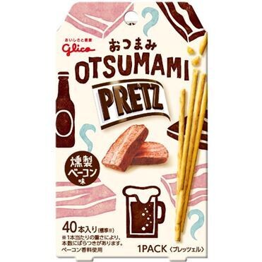 Glico, Otsumami Pretz, mini size, Bacon / Cheese, Flavor: Bacon