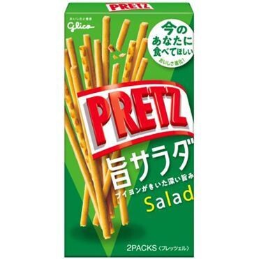 Glico &quot;PRETZ&quot; Uma Salad, Crispy Thin Pretzels, Japan, Snack, 69g in 1 box.