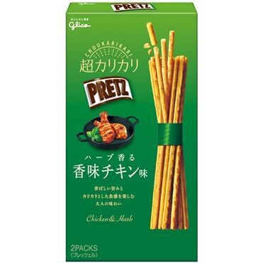 Glico &quot;PRETZ&quot;, Crispy Thin Pretzels, Herb Chicken  Flavor, 55g