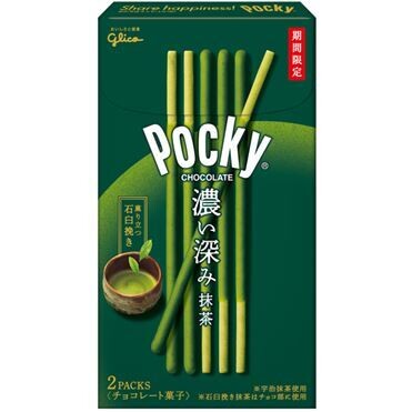 Glico "Pocky, Koifukami Matcha" 2 bags in 1 box