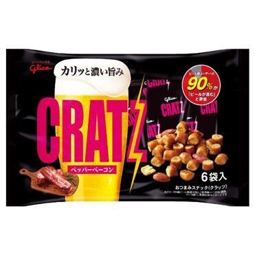 Glico, Cratz, Pepper Bacon, 17g x 6 bags in 1 bag