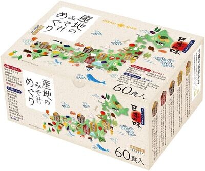 Hikari, Instant Miso Soup, Sanchi no Misoshiru Meguri, 60 servings