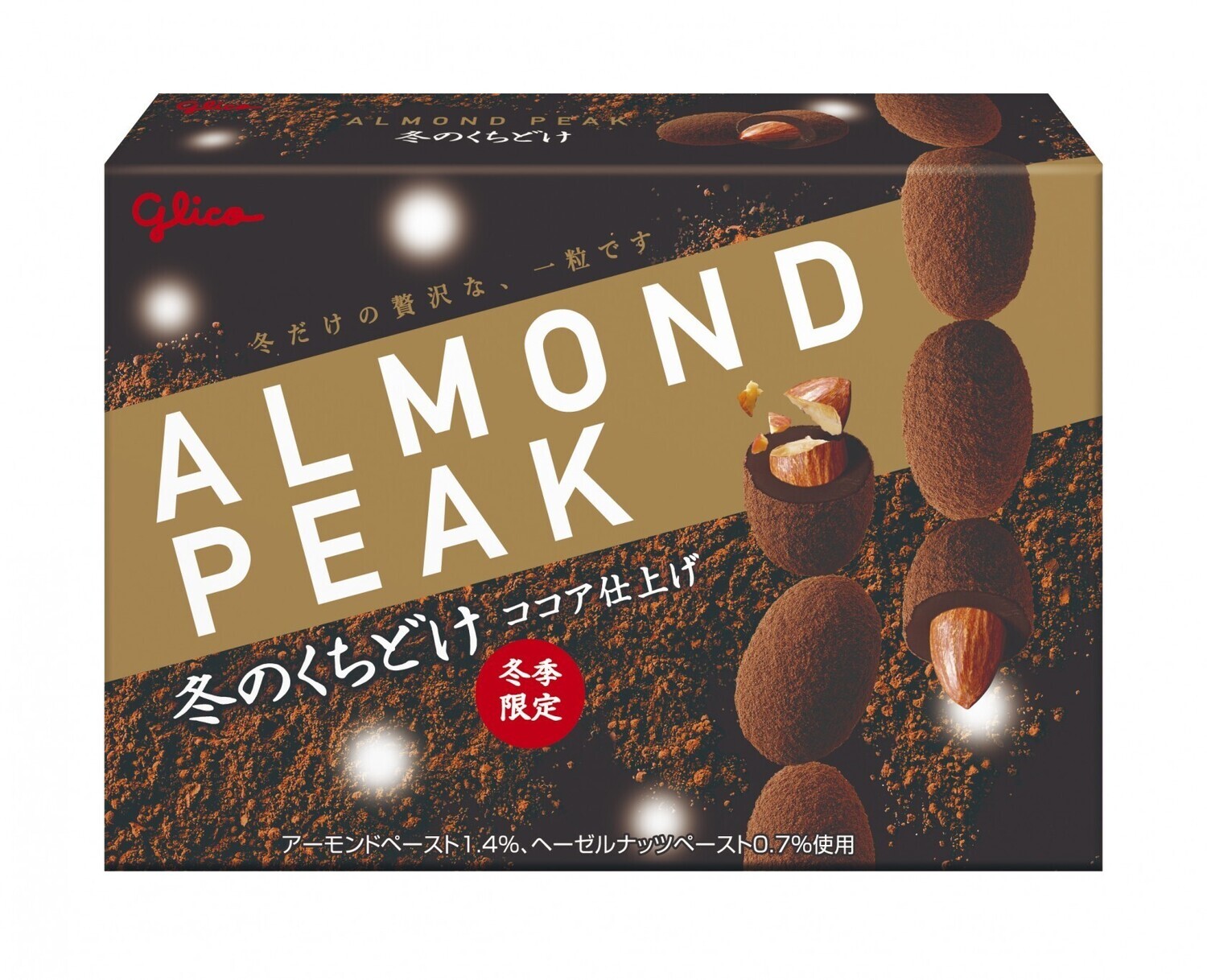 Glico &quot;Almond Peak  Fuyu no Kuchidoke&quot;, Rich Ganache Choco with Almond