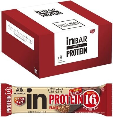 Morinaga, Protein Bar, Choco Crunch, 18 bars in 1 box
