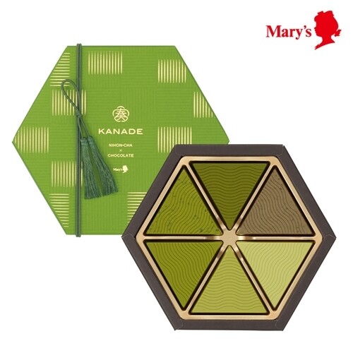 Mary's, Valentine Chocolate, Kanade, Japanese Tea Tablet, 12 pcs for Gift, 70g