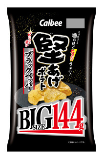 Calbee &quot;Kataage Potato, Black Pepper Flavor&quot;, Big Size, 144g