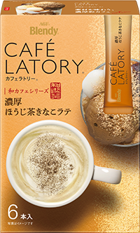 Ajinomoto, Cafe Latory, Houjicha Kinako Latte, 6 Sticks in 1 Box, Sale