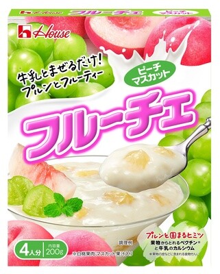 Very Rich & Delicious, "Furuche", Milk & Fruits Jelly Mix, Peach and Muscat flavor, 200g