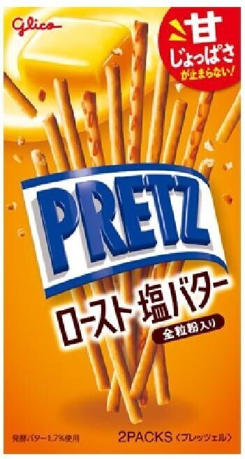 Glico &quot;PRETZ&quot; Roast, Crispy Thin Pretzels, Butter flavor, Japan, 69g in 1 box