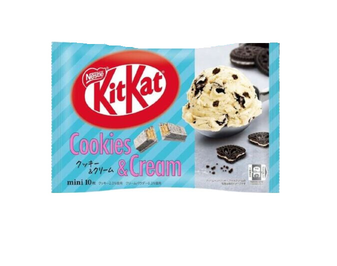 Nestle &quot;Kit kat Mini, Cookie &amp; Cream Flavor&quot;, 10 mini bars