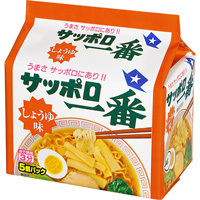 Sanyo Syokuhin &quot;Sapporo Ichiban&quot; Soy Sauce Flavor 5 packs in 1 bag, 500g