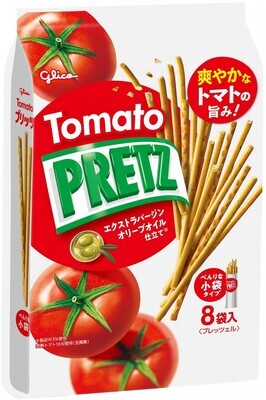 Glico &quot;PRETZ&quot;, Tomato, 8 mini packs in 1 bag