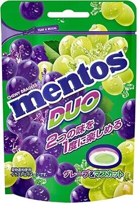 Mentos, Duo, Muscat & Grape, 45g