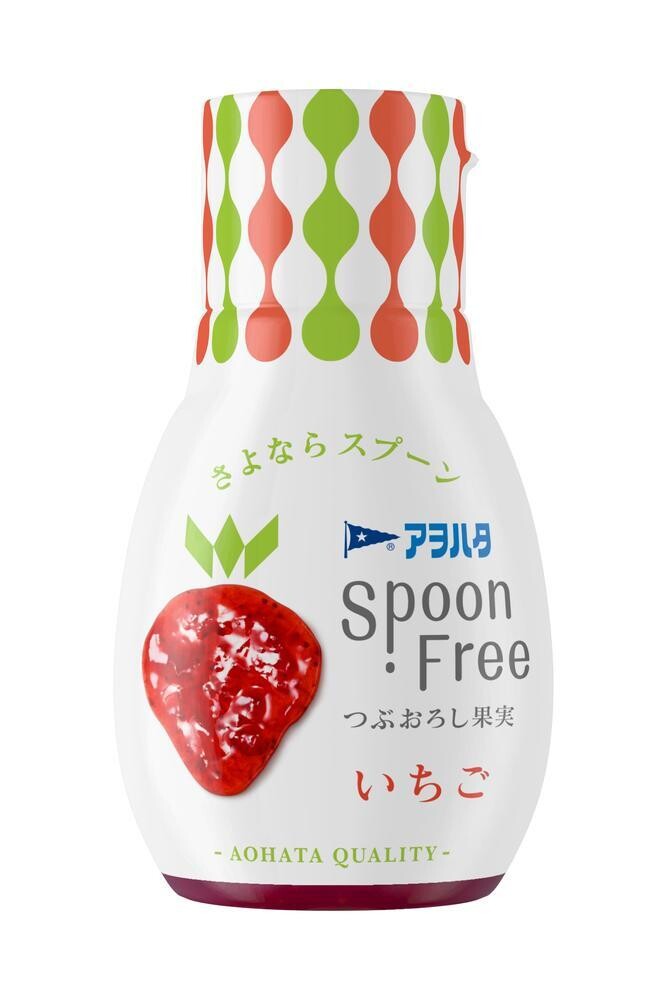 Aohata, Spoon Free Series, Fruits Jam Spread, 165g, Flavor: Strawberry