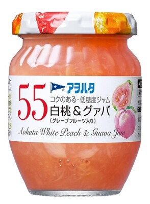 Aohata &quot;Aohata 55&quot; Fruit Jam, Peach and Guava, 150g