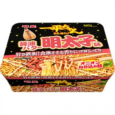 Myojo Yakisoba &quot;Ippei-chan, Spicy Mentaiko Butter Flavor&quot; 128g