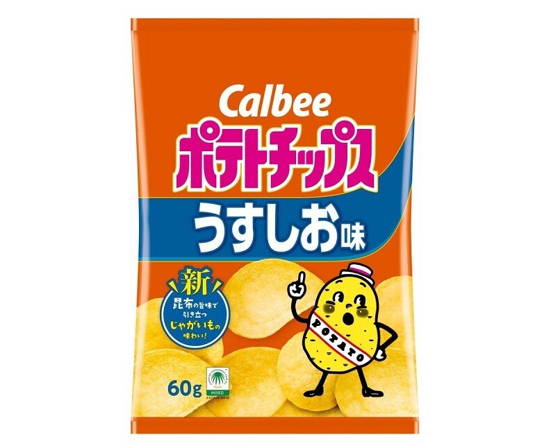 Calbee &quot;Potato Chips, Light Salt Flavor&quot;, 60g