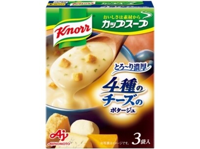 Ajinomoto, Knorr, Instant Soup, 4 kinds of Cheese, For 3 cups