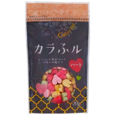 Hitachiya, Colorful, Heart-shaped, Fu, Grilled wheat gluten, 20g