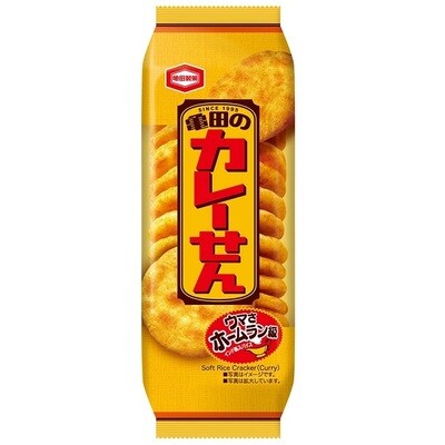 Kameda, Curry Sen, Rice Cracker, Curry flavor, Senbei, 15pcs in 1 bag