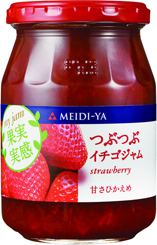 Meidi-ya, Fruits Jam, Tsubutsubu Ichigo Jam, Fresh Strawberry, 340g