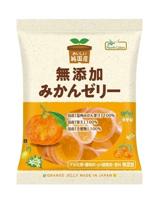 North Colors, Mutenka Mikan Jelly, Orange Jelly, 11 mini cups in 1 bag