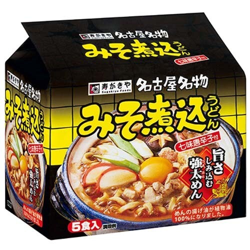 Sugakiya, Miso Nikomi Udon, Instant Noodle, Easy Cooking, 5 or 1 servings