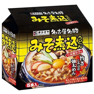Sugakiya, Miso Nikomi Udon, Instant Noodle, Easy Cooking, 5 or 1 servings