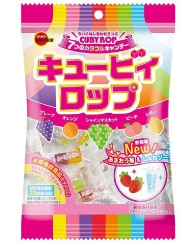 Bourbon, Cubyrop, 7 Flavors in 1 Pack, 100g, Small hard candy