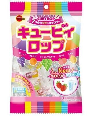 Bourbon, Cubyrop, 7 Flavors in 1 Pack, 100g, Small hard candy