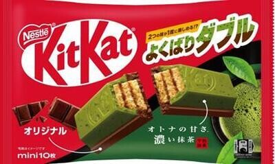 Nestle "Kit kat Mini", Yokubari Double, Two layers, Original & Matcha. 10 bars