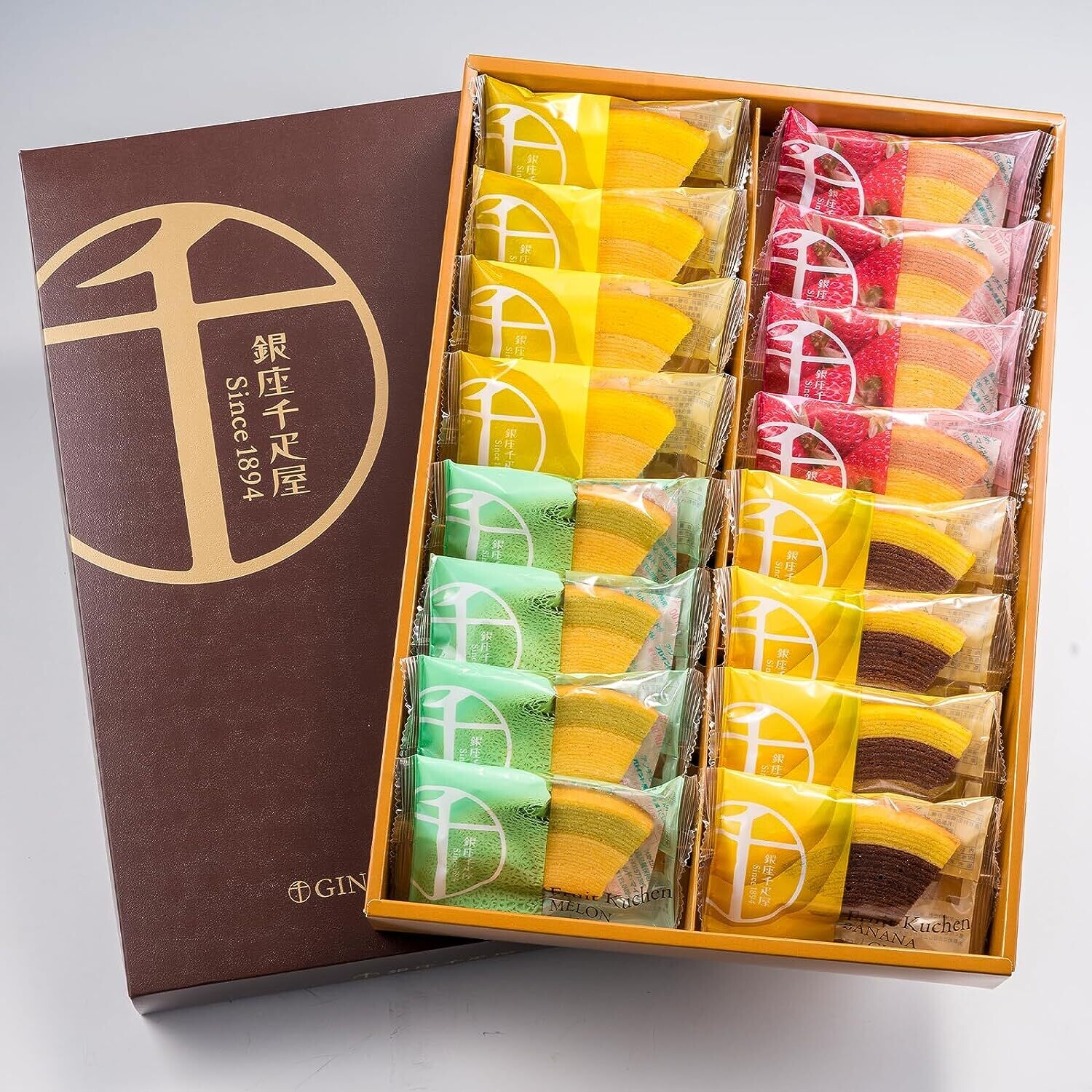 Ginza Senbikiya, Fruits Baum Cake, 16 pcs in 1 box, For a Gift