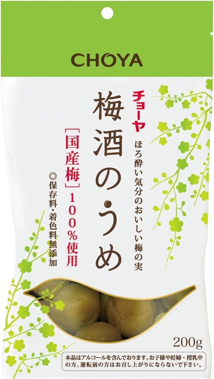 Choya, Umeshu no Ume, Pickled Ume Plum with Sugar &amp; Sake Lees, 200g
