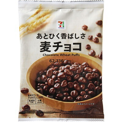 ７Premium, Mugi Choco, Corn Puff Choco Snack, 62g