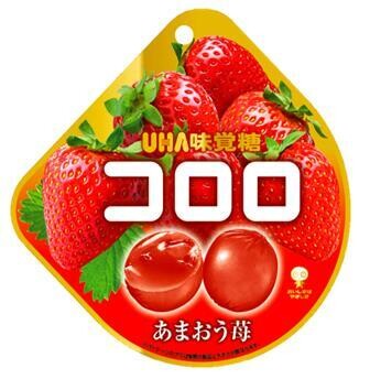UHA mikakuto "Kororo, Amaou Strawberry" Premium Gummy Candy, 40g