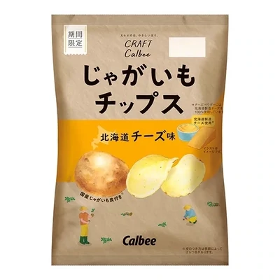Calbee, Craft Calbee, Potato Chips, Hokkaido Cheese, 65g