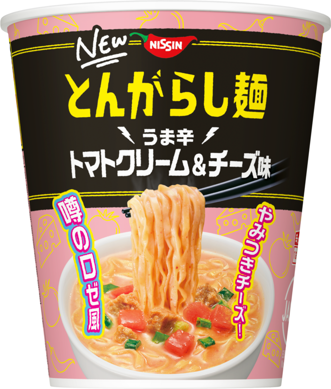 Nissin, Tongarashimen, Tomato Cream &amp; Cheese, Hot Taste