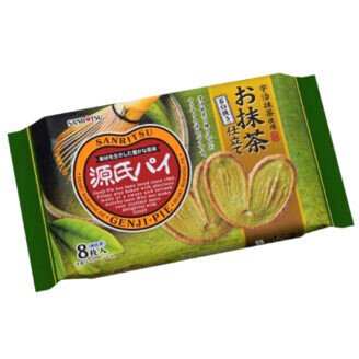 Sanritsu, Genji Pie, Matcha Green Tea, 8pcs in 1 bag