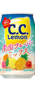 Suntory &quot;CC Lemon, Tropical Flavor Mix&quot; 350ml, Alu can