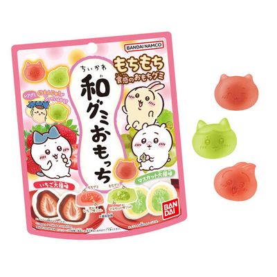 Bandai, Wa Gummy Omocchi, Chiikawa, Muscat & Strawberry, 38g